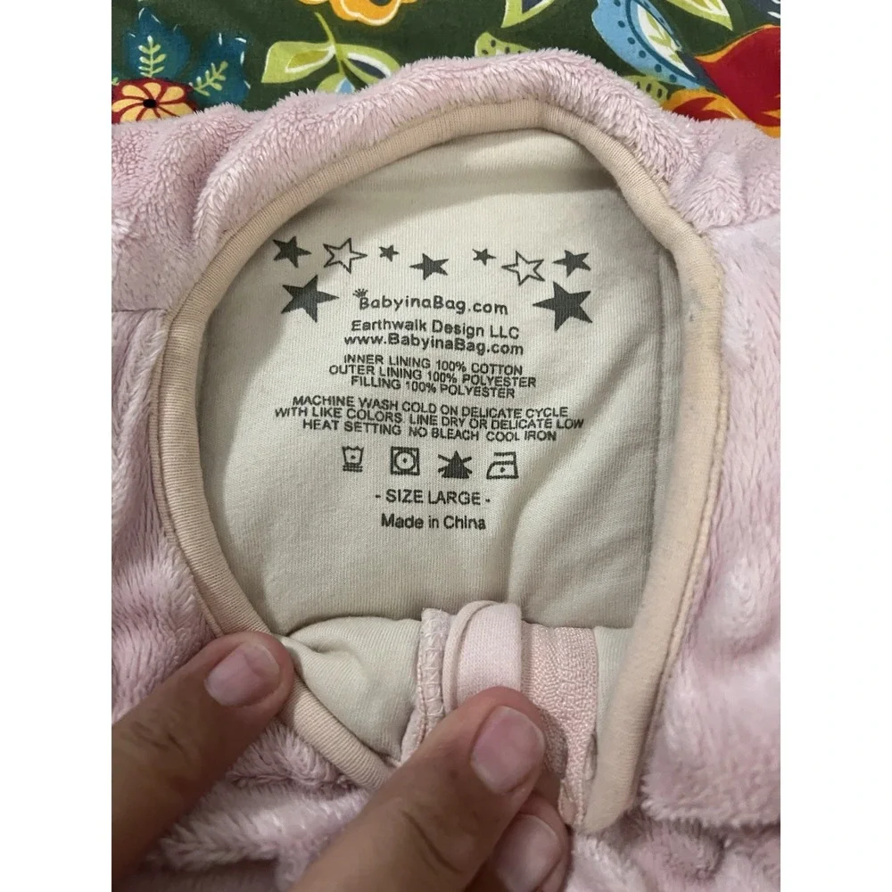 BabyinaBag Pink‎ Warm Winter Model Baby Sleep Bag - Sack Toddlers 43in Long